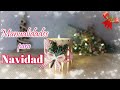 Manualidades navideñas 2023 🎄 Frasco de cristal decorado estilo country 🌿 🎀 DIY