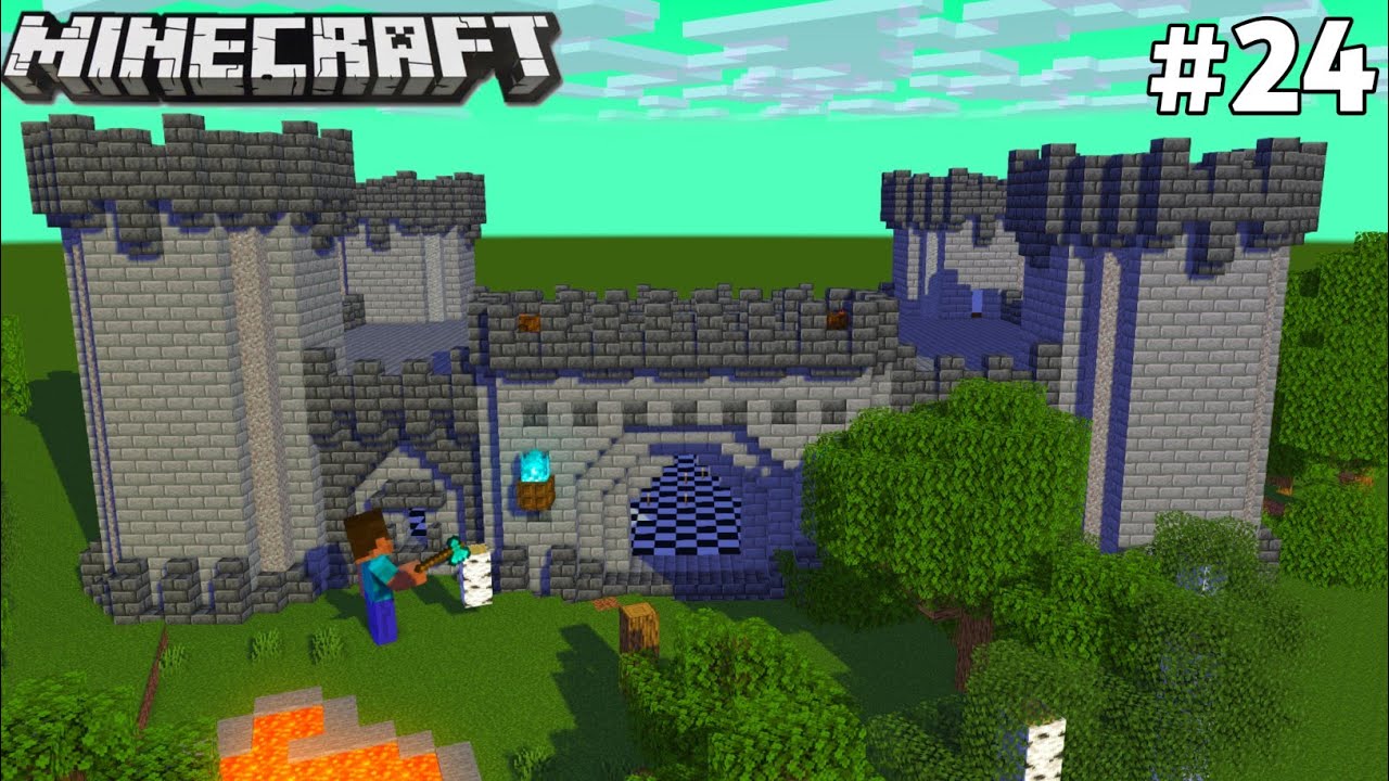 FINALLY I COMPLETE CASTLE WORK IN MINECRAFT #24 - YouTube