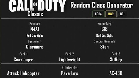 MW2 - Wasteland Free-For-All (30-5) Random Class Generator #112 [2020]