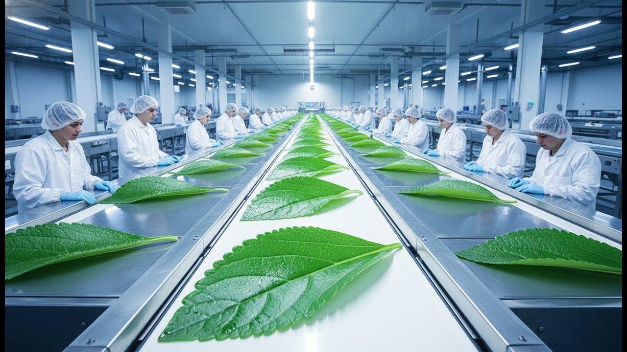 Inside a Stevia Factory: Converting Leaves to High-Purity Extract ST-99 ...
