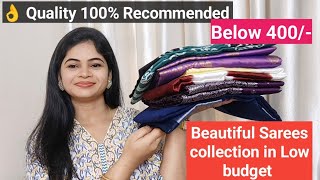Beautiful Sarees Collection In Low Budget Quality