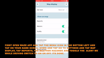 HOW TO DISABLE OR ENABLE WEATHER HAZARDS ALERT NOTIFICATIONS IN WAZE APP IOS
