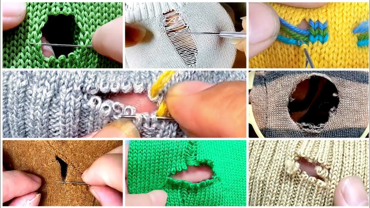 8 Great Ways to Repair Holes in Knitted Sweaters Without Leaving any ...