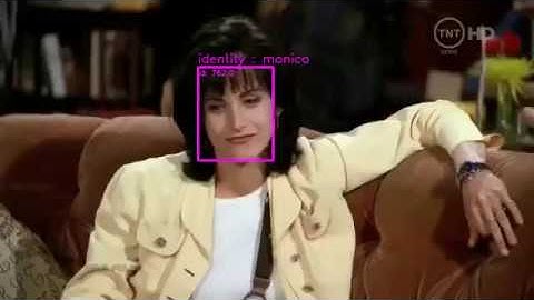 Friends opening scene Face Recognition using mtcnn-facenet with tracking