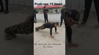 Airforce Agniveer Physical Test #10 Push Ups #New #fauji #airforce #agniveer #shorts #youtube screenshot 3