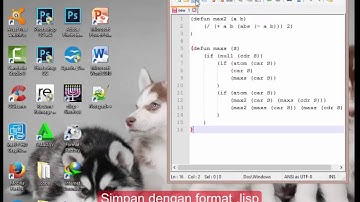 Cara mudah belajar LISP [ListOfList Max] Antonius Laksmana P UDINUS