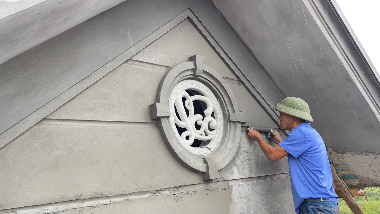 Techniques Construction Rendering Sand And Cement Creating Decorative ...