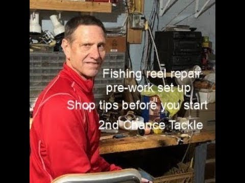 Fishing Reel service pre-work bench set up and tips 