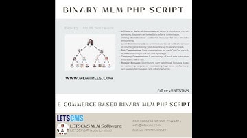 Binary Mlm Software & ecommerce or E-pin website | Binary MLM Low-Cost Price  in the World - LETSCMS