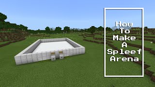 How To Make Spleef in Minecraft Bedrock