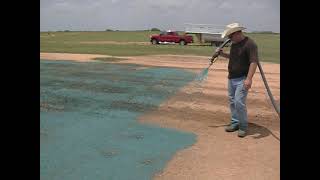 Hydroseeding with Lewis Energy s TurfMaker 1200