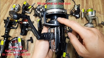 Video 135. Lô 18 máy câu Nhật bãi size 1500-11000. Giá chỉ từ 100k