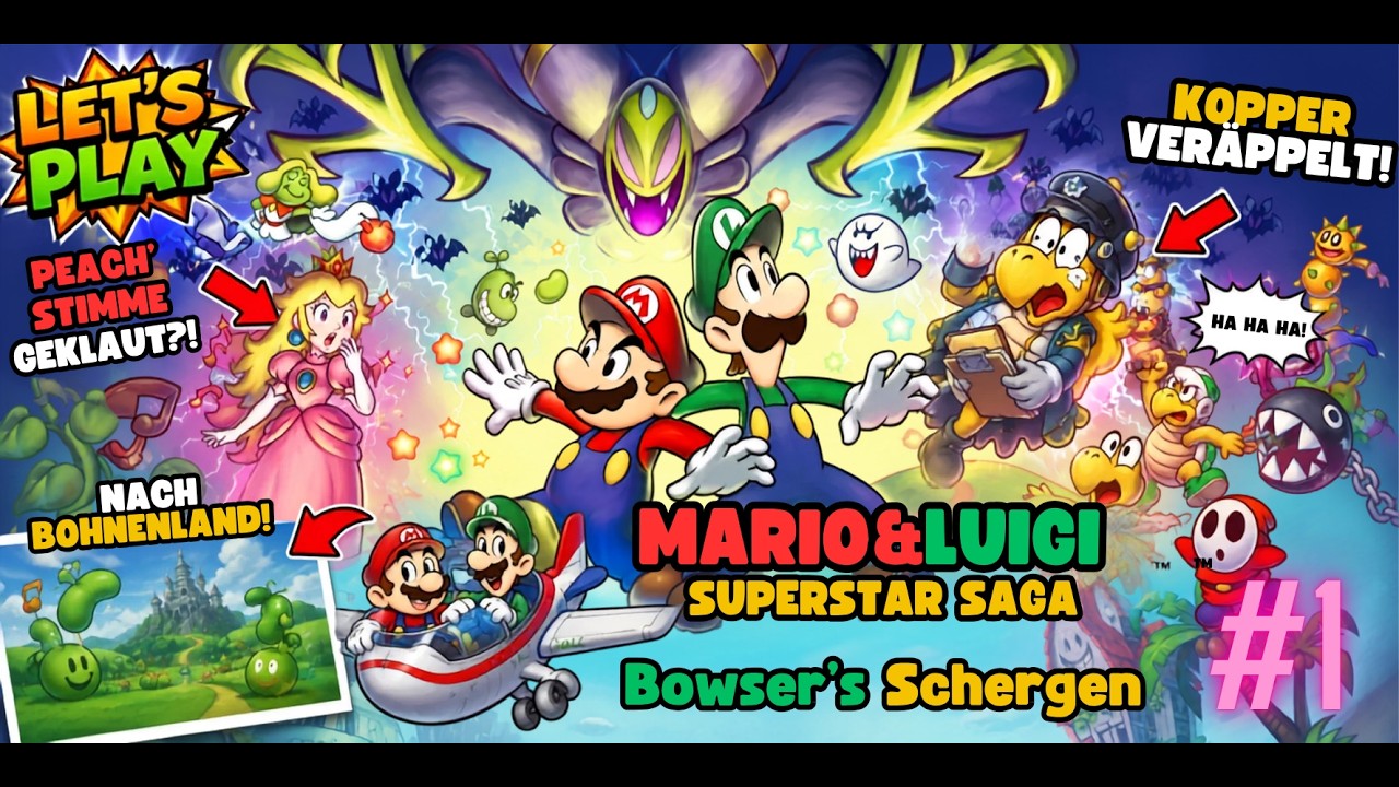 Mario und Luigi Superstar saga Remake folge 1 live aus dem Stream