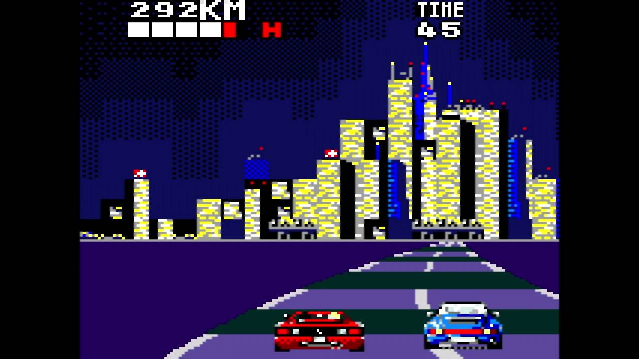 アウトラン 移植ゲーム動画 / レゲー 比較 アーケード マークⅢ