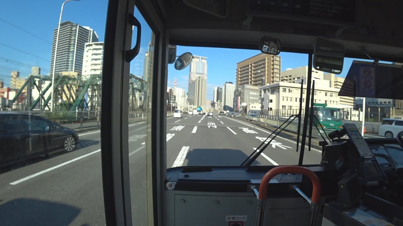 【前面展望】園田駅～梅田駅【阪急バス 11系統】