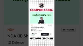 NDA II Shaurya 2026 batch | PW NDA II Shaurya 2026 batch Coupon Code | PW NDA Batch Coupon Code🔥