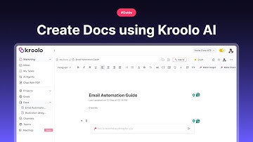 Create Documents Using Kroolo AI