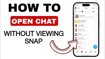 How to Open Chat Without Viewing Snap on Snapchat - (LATEST UPDATE 2024)