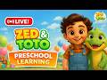 Preschool Learning for Toddlers | ABC Phonics, Numbers, Shapes, Colors | Kids Learning Videos I Zed