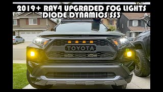 Diode Dynamics SS3 | 2019+ Toyota Rav4 Fog Light Installation In Depth Yellow Fog Pattern
