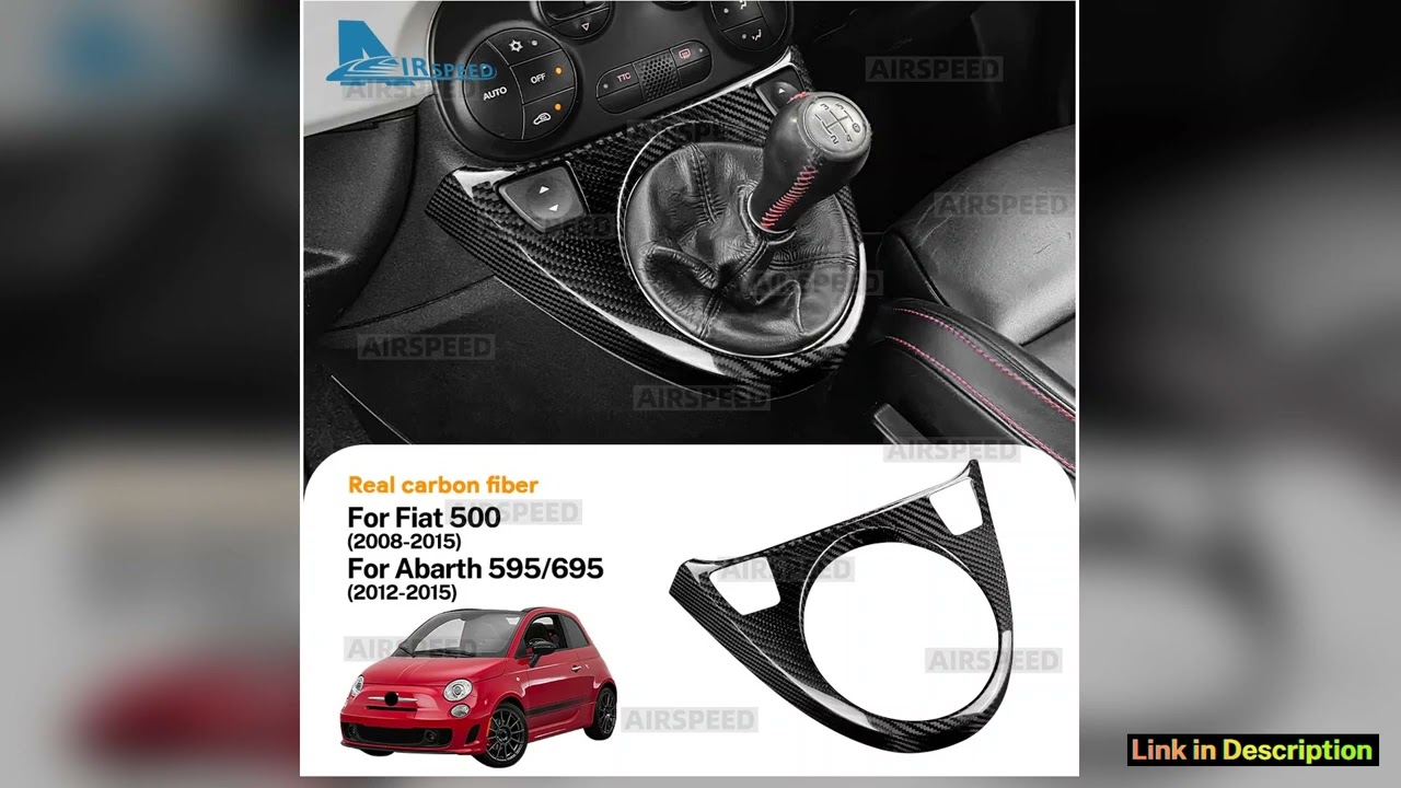 Real Dry Carbon Fiber Sticker For Abarth 595695Fiat 500C 20122015 Fiat 500 20082015 LHD RHD Car