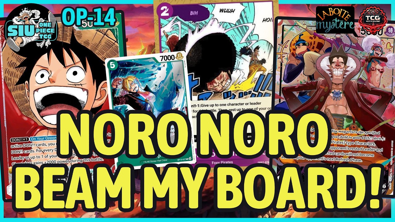 NORO NORO BEAM MY BOARD! - [CASUAL TUESDAY OP14-EB04] 🔴🟢 Luffy VS. 🟣 Foxy 🎮 GAMEPLAY