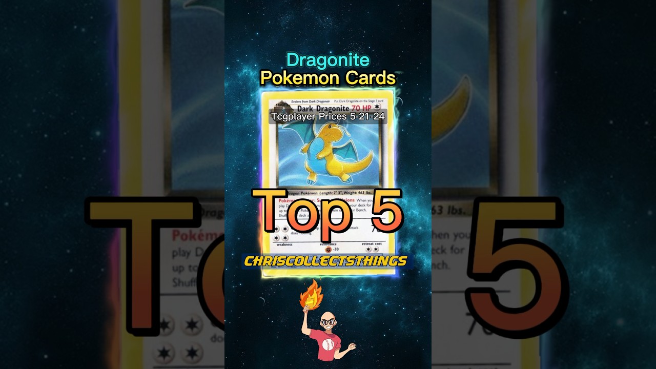 Top 5 DRAGONITE Pokemon Cards 👀 