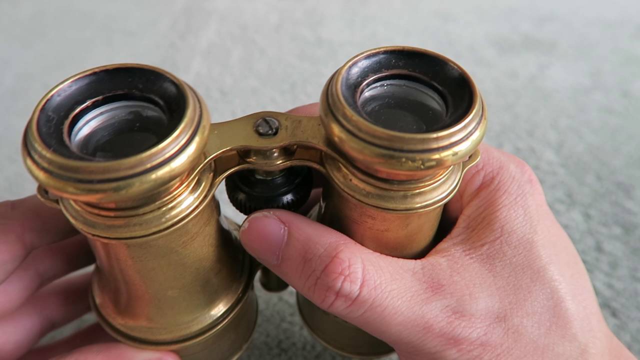 antique brass binoculars