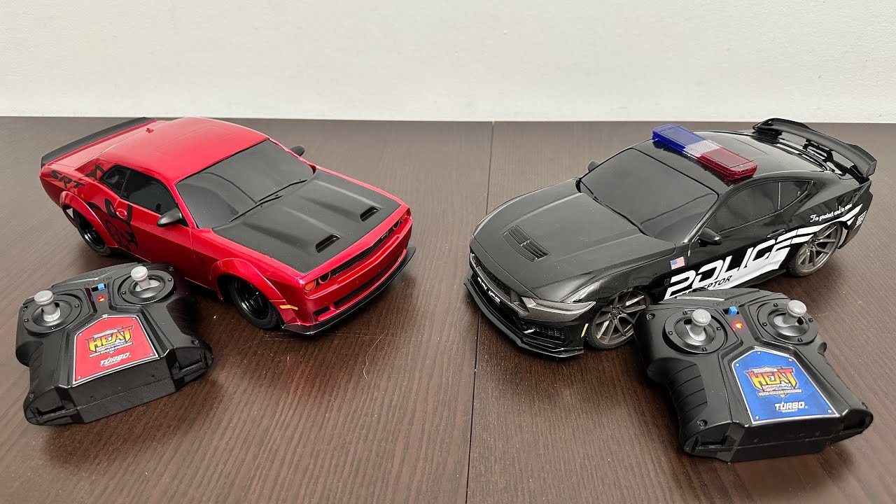 Jada Heat Hyper Chargers Ford Mustang & Dodge RC Car Toys Unboxing 