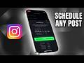 How to schedule Instagram posts Within the App (Quick Guide)
