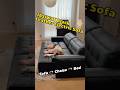 3-in-1 One-Touch Electric Leather Sofa Review: Sofa, Chaise, Bed &amp; Adjustable Headrests#ElectricSofa