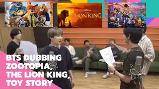 BTS DUBBING ZOOTOPIA, THE LION KING, AND TOY STORY [ INDO SUB ]