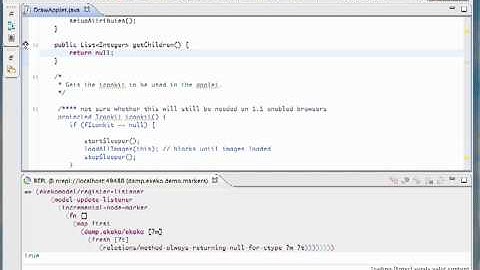 Continuous marking of idiom instances using the Ekeko library for core.logic