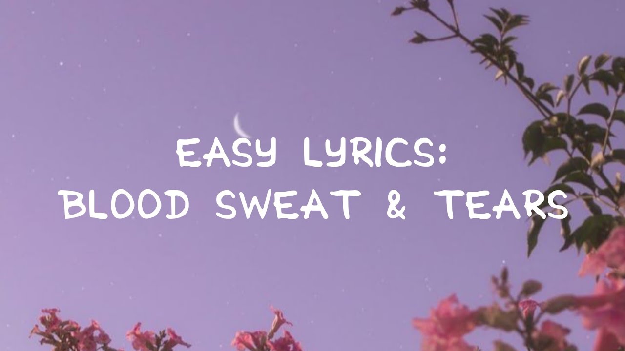BTS (방탄소년단) Blood Sweat & Tears - (Easy Lyrics) - YouTube