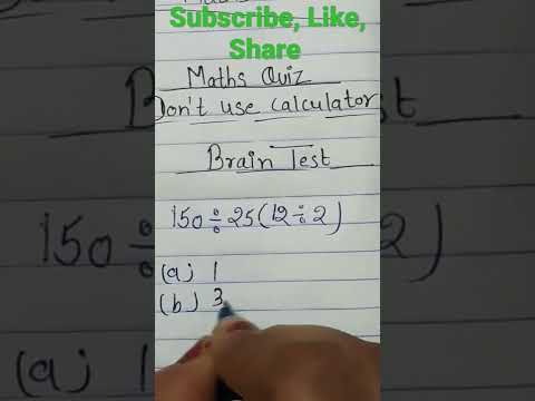 # Maths Quiz# basic math # brain ? test# shorts #