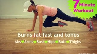 7 Minute Workout - Fast Fat Burning and Sculpting Home Routine screenshot 5