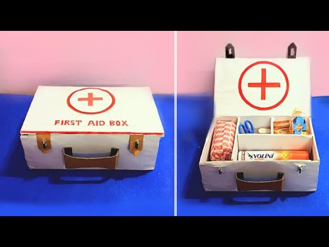 First Aid Box for school project  First Aid Box making easy 