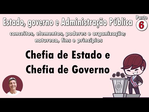 Estado, governo e administração pública parte 6 Chefia de Estado e Chefia de Governo