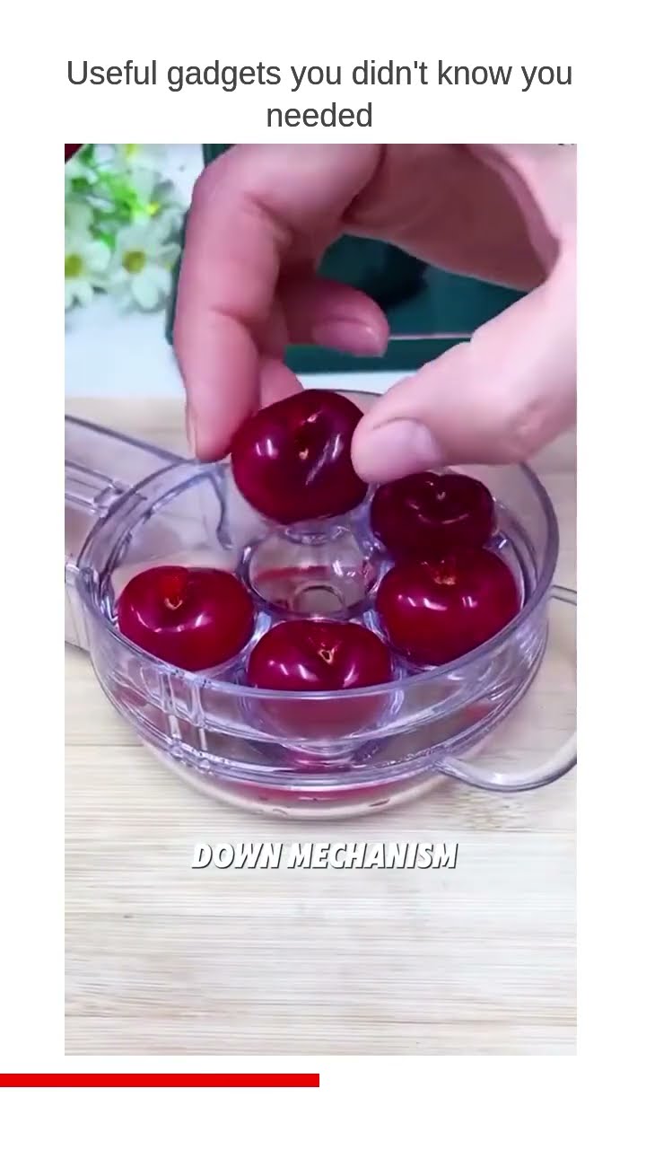 Product link in Bio Effortlessly enjoy fresh cherries with the quick cherry core seed remover tool
