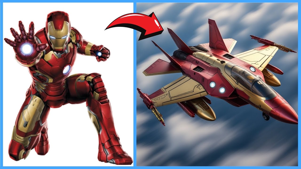 AVENGERS But FIGHTER JET ✈️ VENGERS 🔥 All Characters (marvel & DC) 2025💥