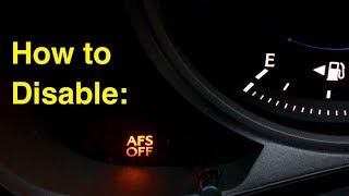 2 ways to disable 'AFS OFF' warning light after installing aftermarket non-AFS headlights.