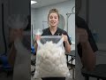 Fur pile growing after brushing #beforeandafter #cutedogs #dogcare #dogshorts #petgrooming #cleaning