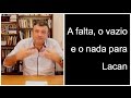 Qual é a diferença entre a falta, o vazio e o nada? | Christian Dunker | Falando nIsso 78