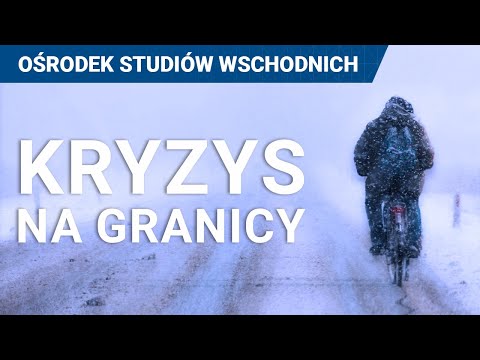 Migranci z Afryki jadą na rowerach w wielkim śniegu. Kryzys na granicy Finlandia-Rosja