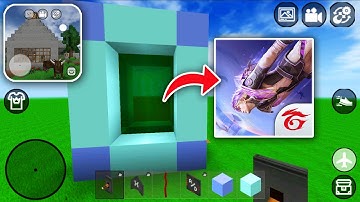 How to Make PORTAL to FREE FIRE in MINI BLOCK CRAFT 3D