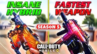 Top 5 BEST SMG In Season 5 Battle Royale | Call Of Duty Mobile