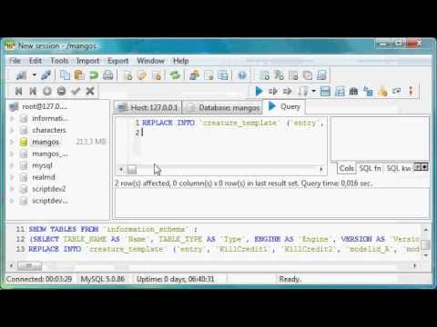 How to put a sql file into your database HeidiSQL - YouTube