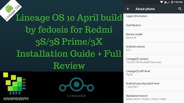 Lineage OS 10 April build by fedosis for Redmi 3S/3S Prime/3X Installation Guide + Full Review