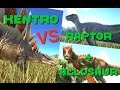 Kentrosaurus vs Raptor and Allosaurus || ARK: Survival Evolved