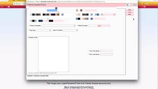 Skyward Parent Contact Form